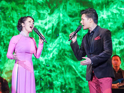 Ca sĩ Hồng Nhung và Quang Dũng Ảnh: Thanh Phương