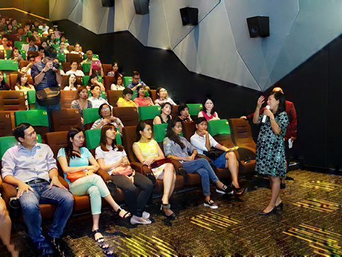 Khán phòng một phòng chiếu trong cụm rạp Mega GS Cao Thắng
 Ảnh: HƯNG TRẦN