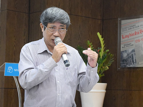 Ông Vũ Ngọc Hoan, Phó Cục trưởng Cục Bản quyền tác giả, phát biểu tại buổi tọa đàm