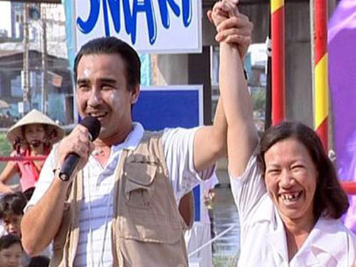 Nghệ sĩ Quyền Linh trong chương trình “Vượt lên chính mình”. (Ảnh do chương trình cung cấp) Nghệ sĩ Quyền Linh trong chương trình “Vượt lên chính mình”. (Ảnh do chương trình cung cấp)