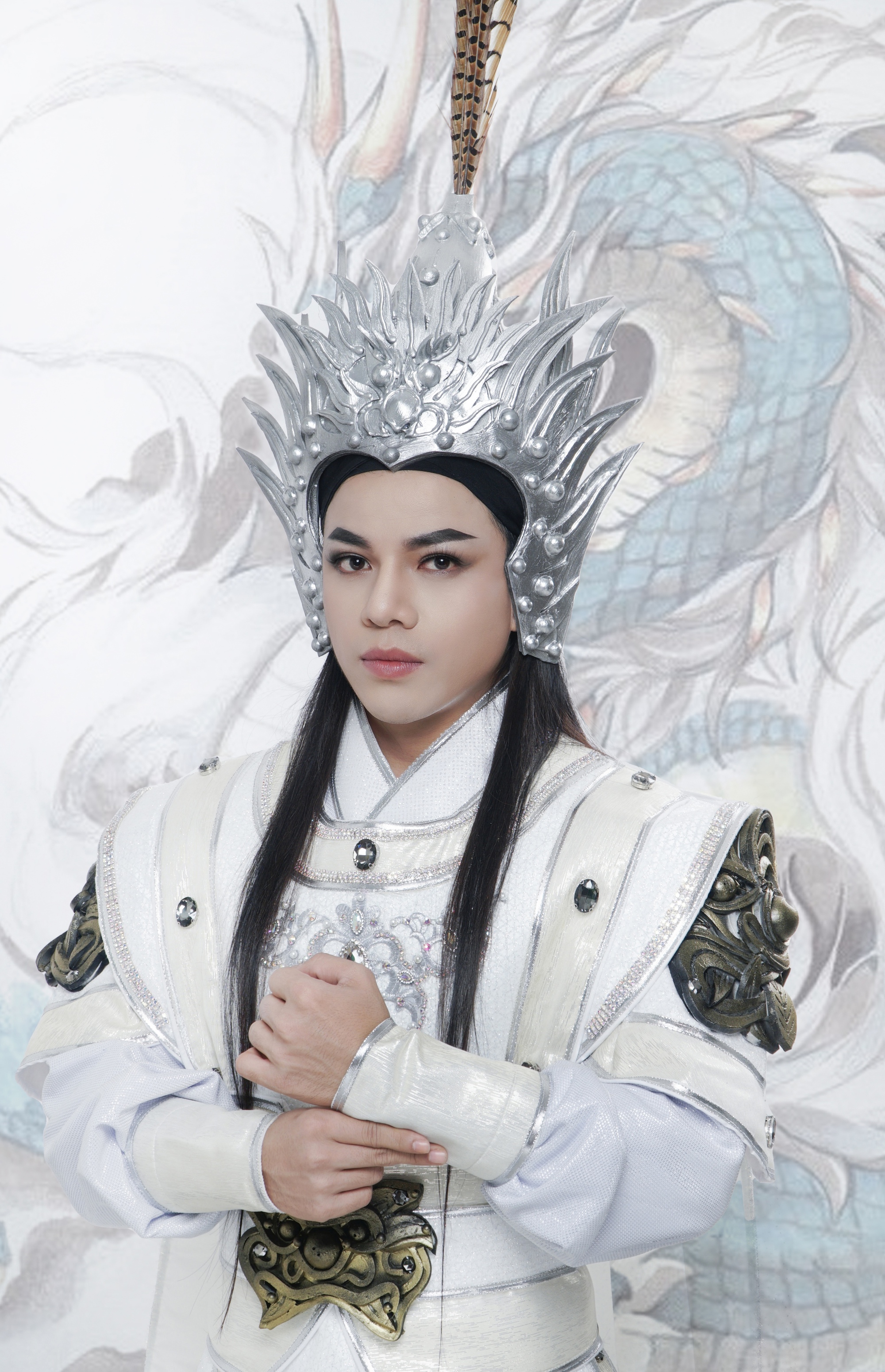 Nghệ sĩ Hoàng Hải và Ngũ Văn Thiệu trong vở "Loạn thế anh hùng"- Ảnh 1. Nghệ sĩ Hoàng Hải và Ngũ Văn Thiệu trong vở "Loạn thế anh hùng"- Ảnh 1.