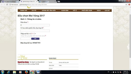 Hướng dẫn chi tiết cách bầu chọn Giải Mai Vàng lần thứ 23 – 2017 - Ảnh 2.