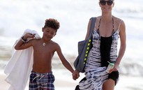Heidi Klum lao ra biển cứu con trai