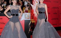 Jennifer Lawrence cuốn hút với đầm lưới