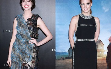 Anne Hathaway đọ dáng cùng Jessica Chastain