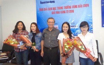 Trao giải bạn đọc trúng thưởng bầu chọn Giải Mai Vàng 2016